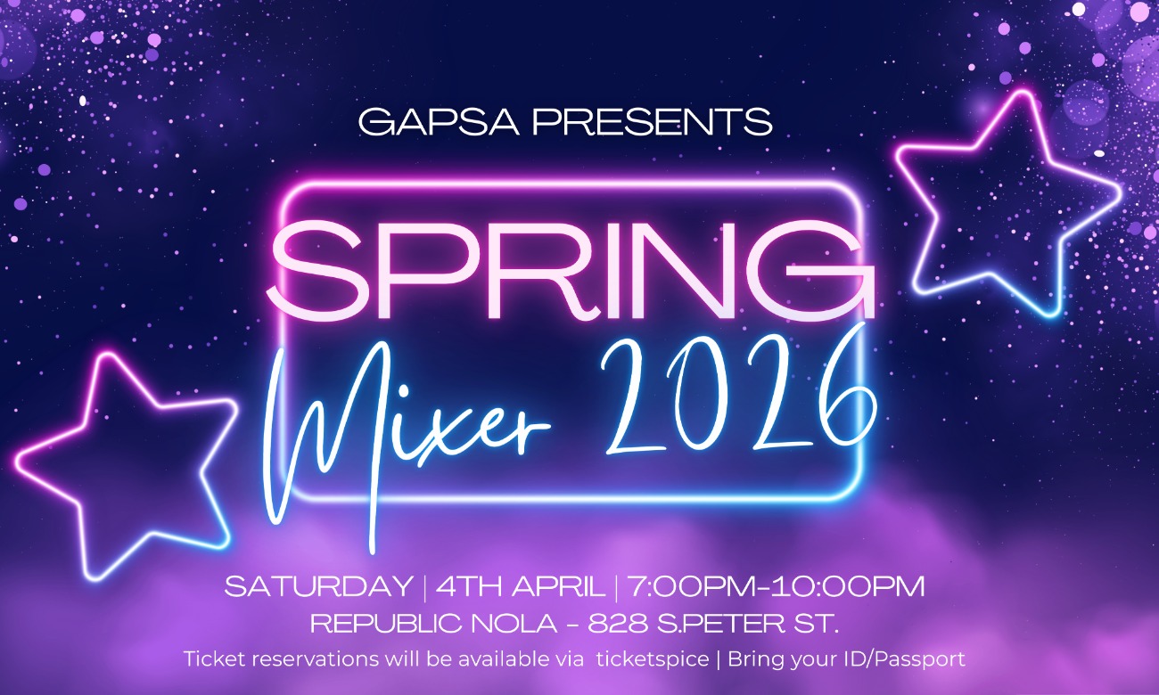 GAPSA Spring Mixer 2026 illustration