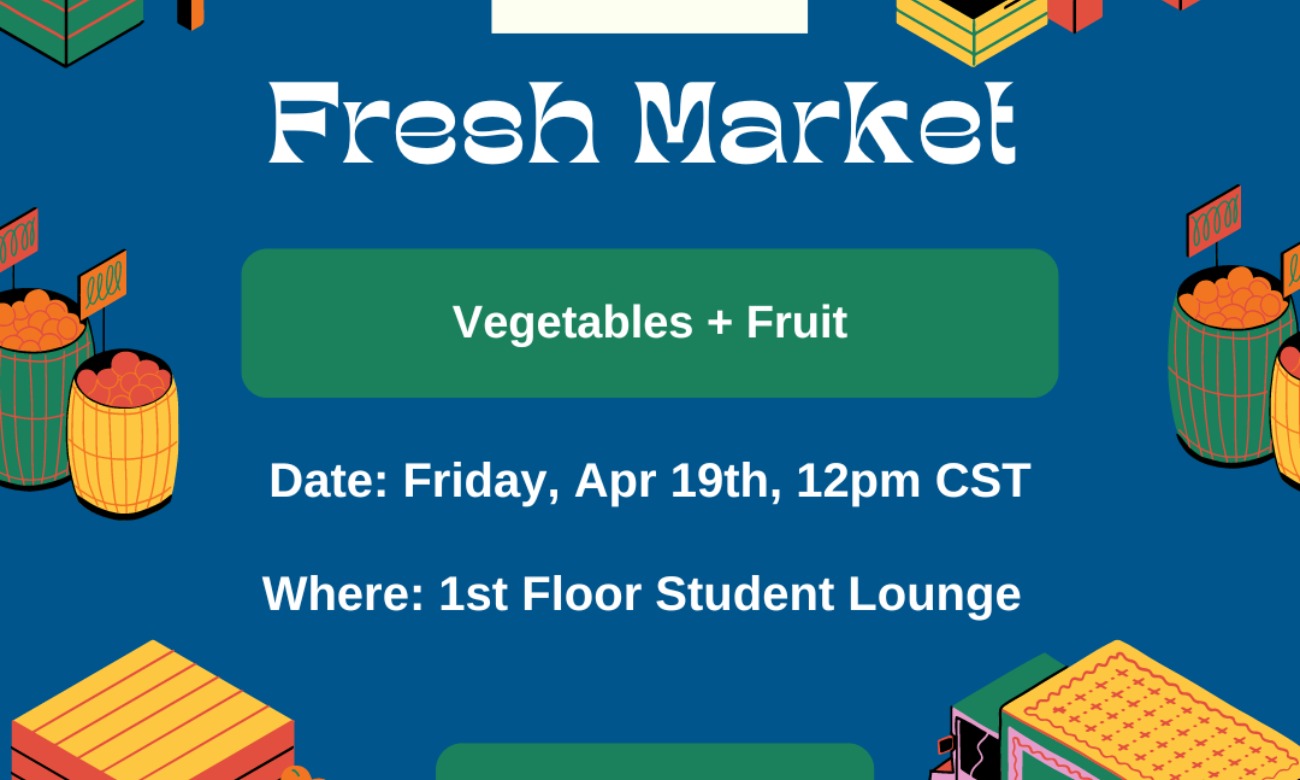 Food for Thought Student Pantry Fresh Market illustration