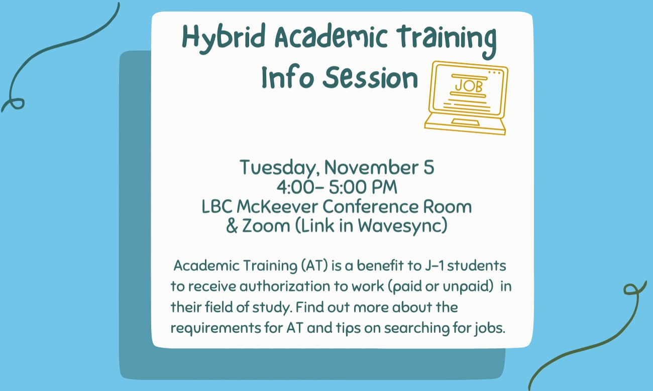 Academic Training Info Session illustration