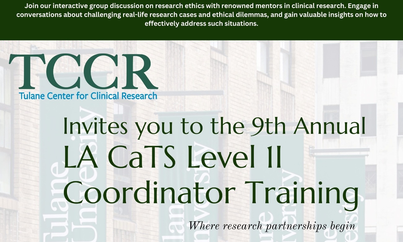 9th Annual LA CaTS Level II Coordinator Training 2024 illustration