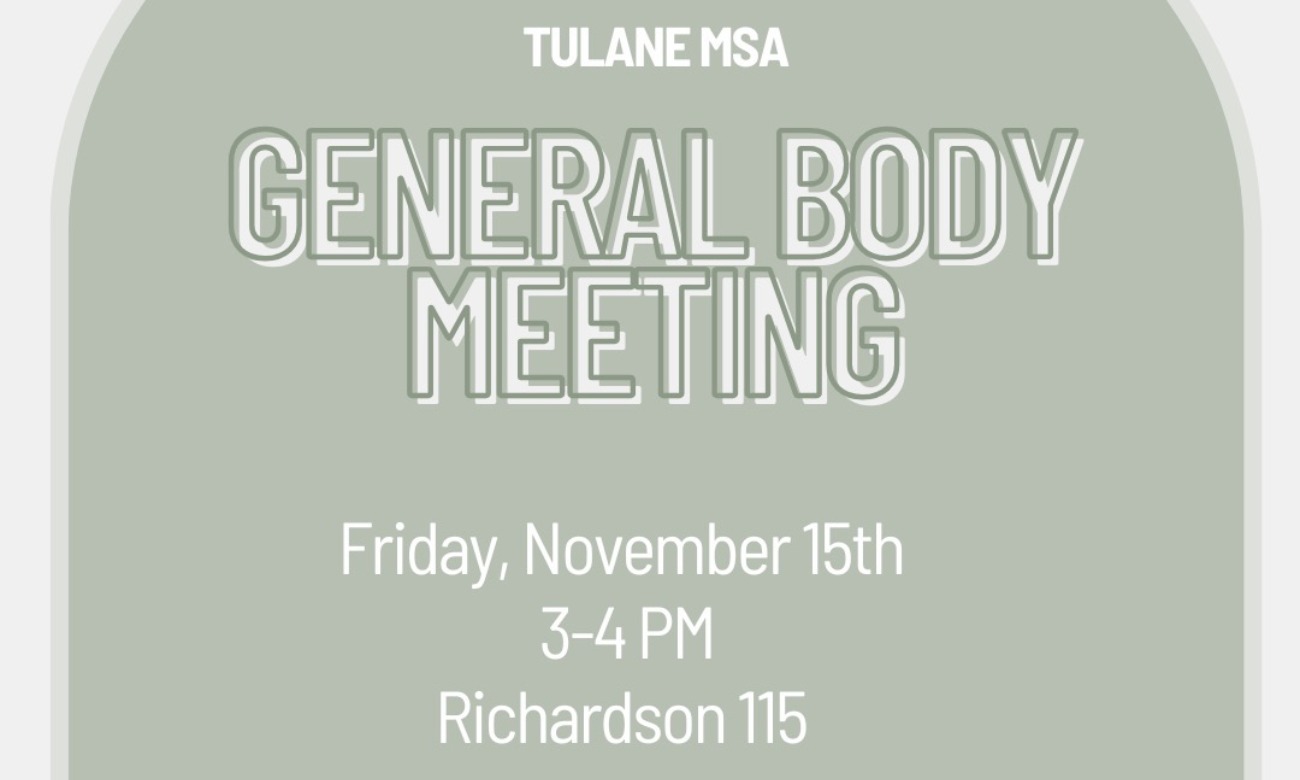 General Body Meeting for MSA illustration