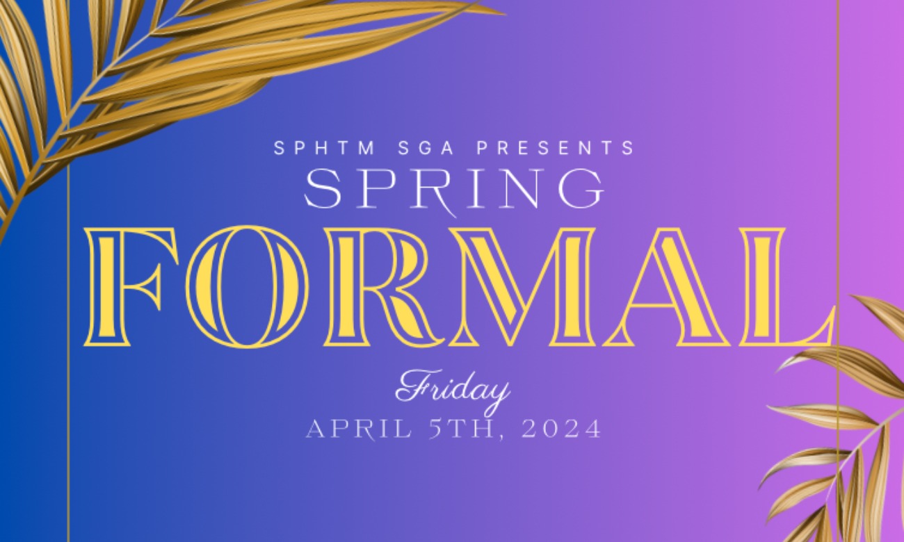 SPHTM SGA Spring Formal illustration