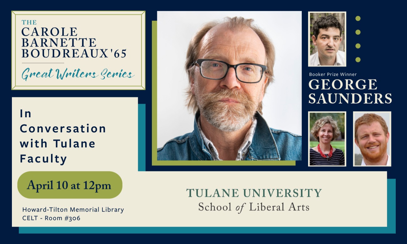 George Saunders In Conversation with Tulane Faculty illustration