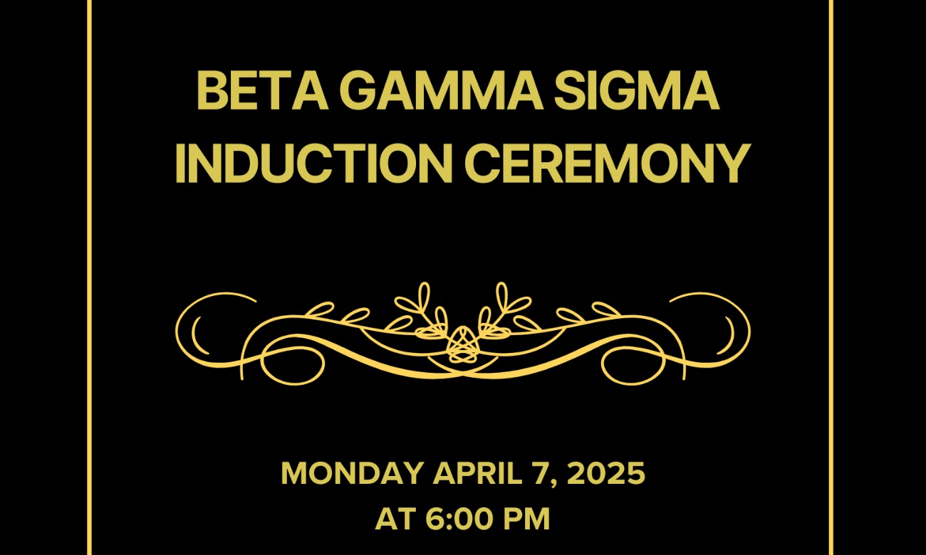Beta Gamma Sigma Induction Ceremony  illustration