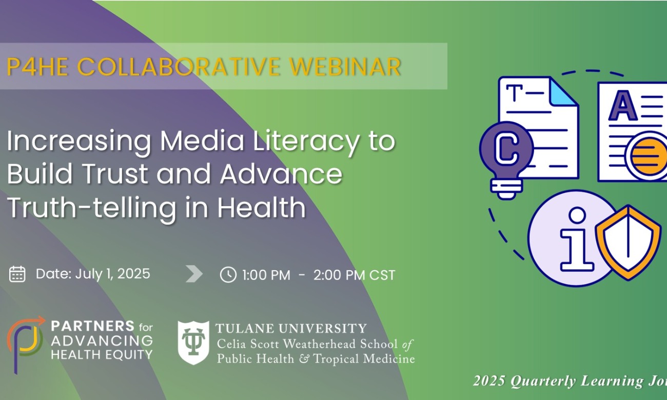 Webinar: Increasing Media Literacy to Build Trust and Advance Truth-telling in Health illustration