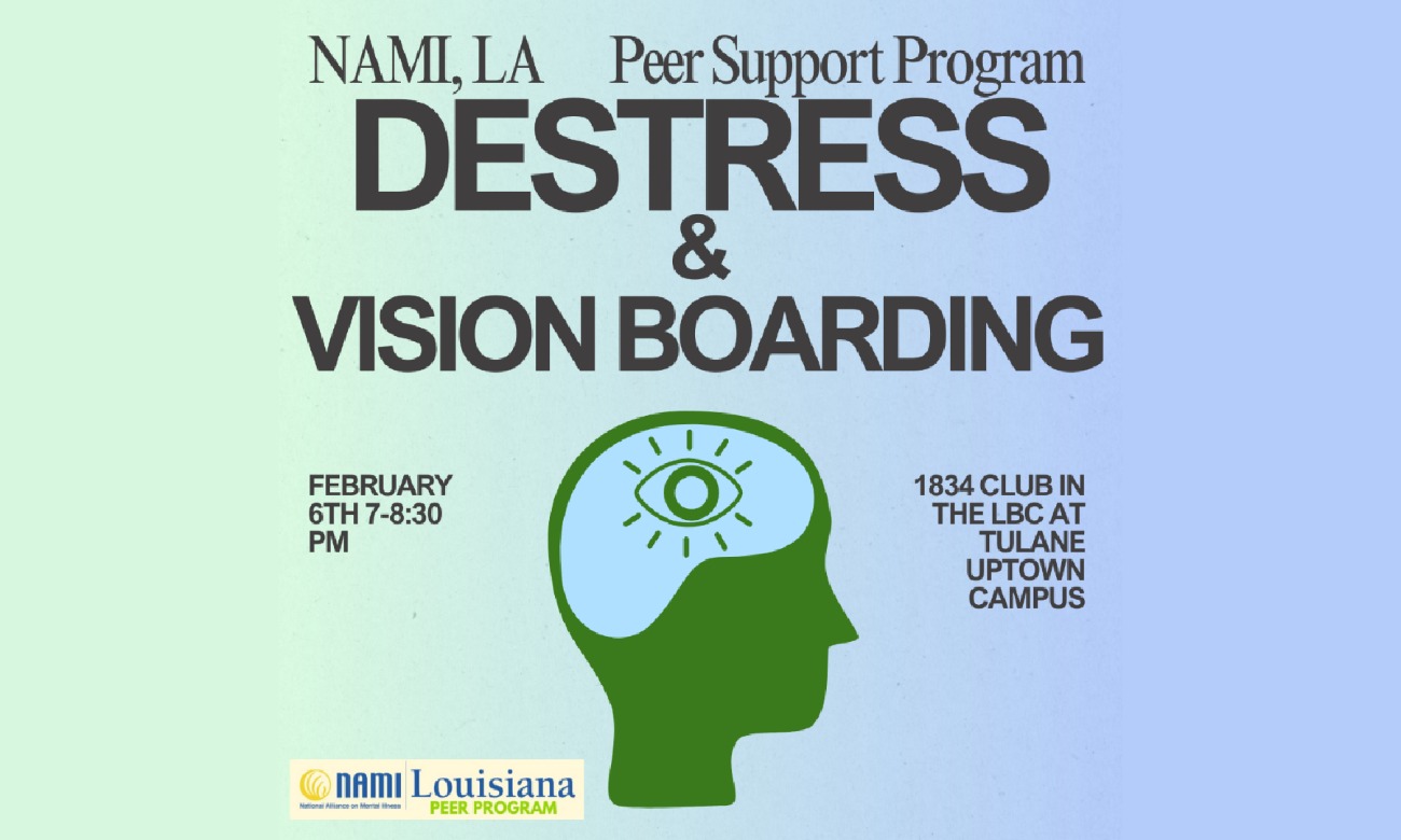 Peer Support Program Destress & Vision Boarding illustration