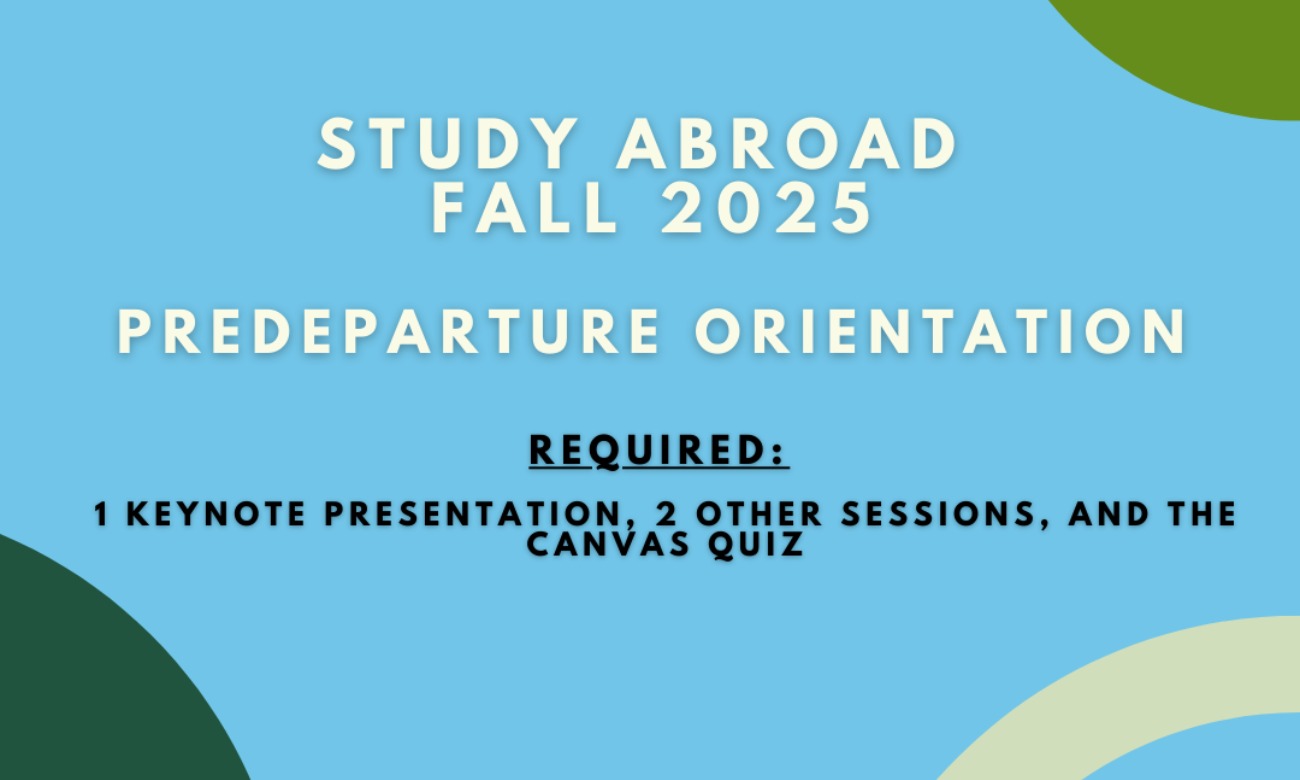 Study Abroad Predeparture Orientation: VISA Info illustration