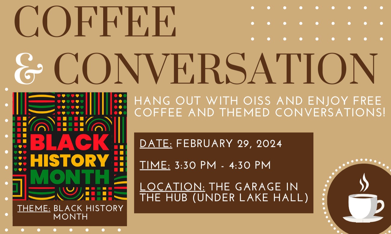 Coffee & Conversation: Black History Month illustration