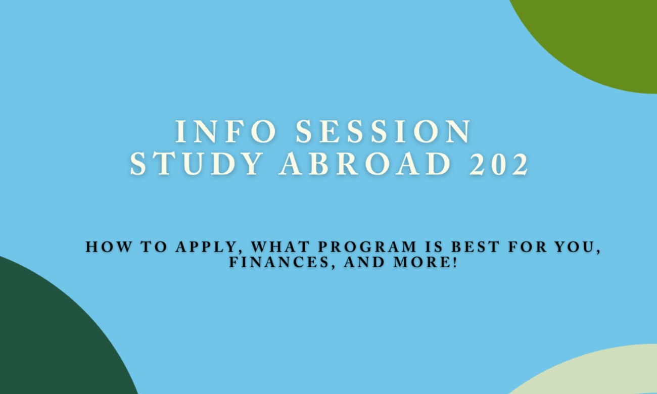 Study Abroad Weekly Info Session: 202 -- How to Study Abroad illustration