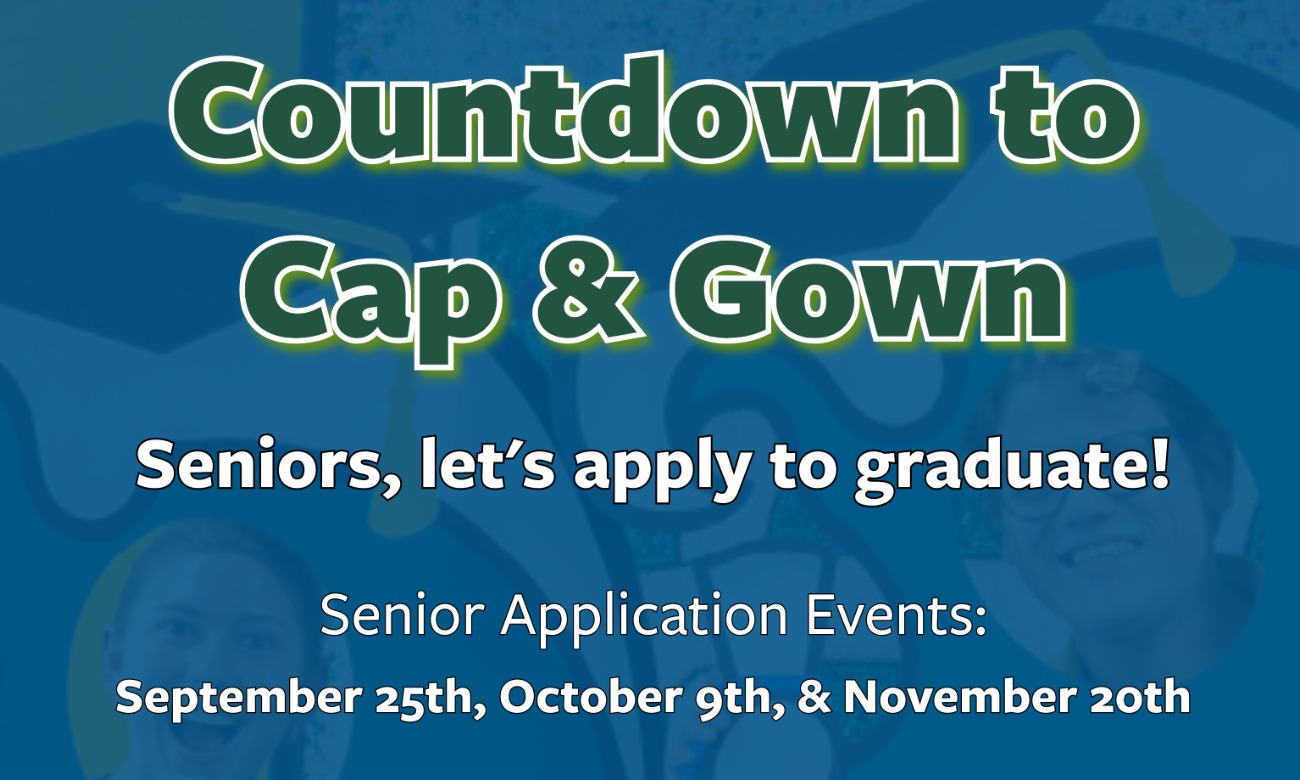 Seniors, Apply to Graduate! illustration