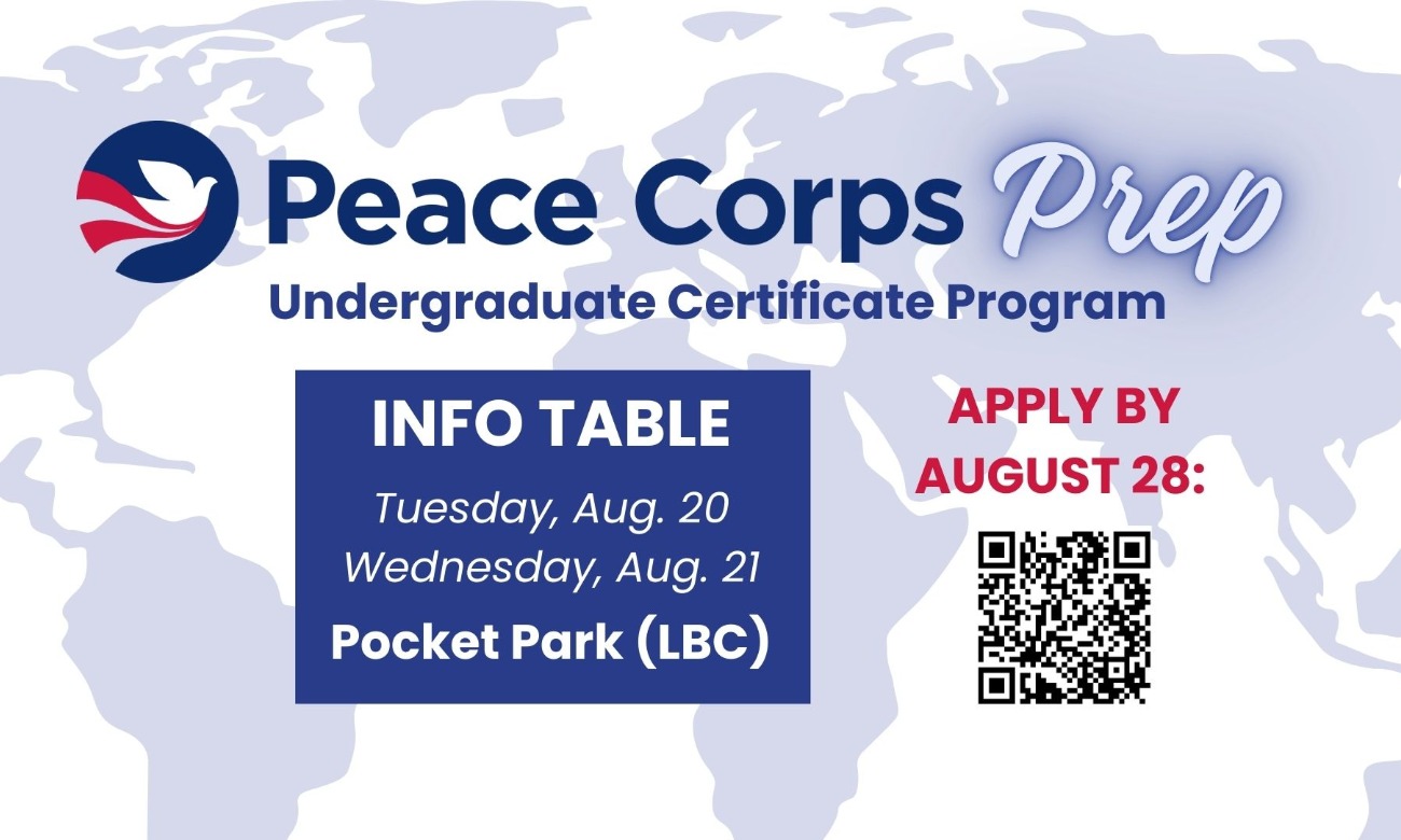 Peace Corps Prep Info Table illustration