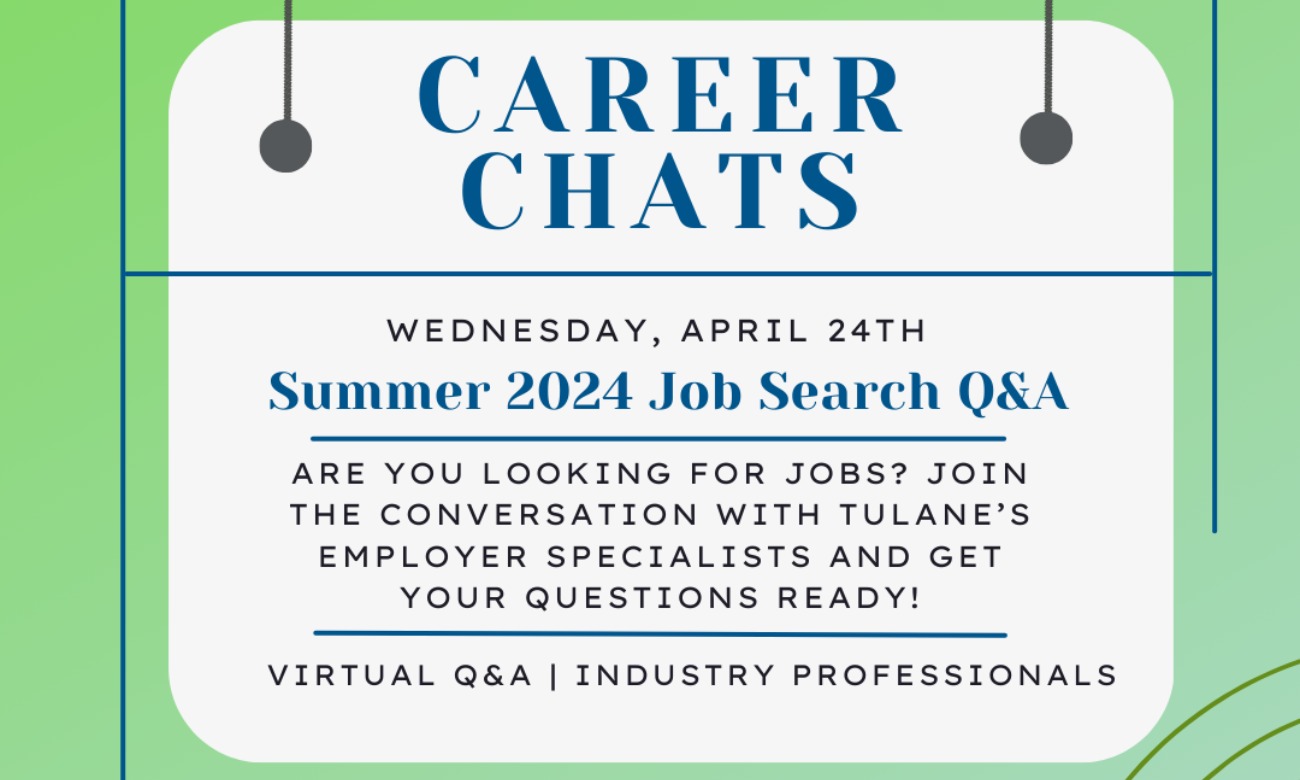 Career Chats: Summer 2024 Job Search Q&A illustration