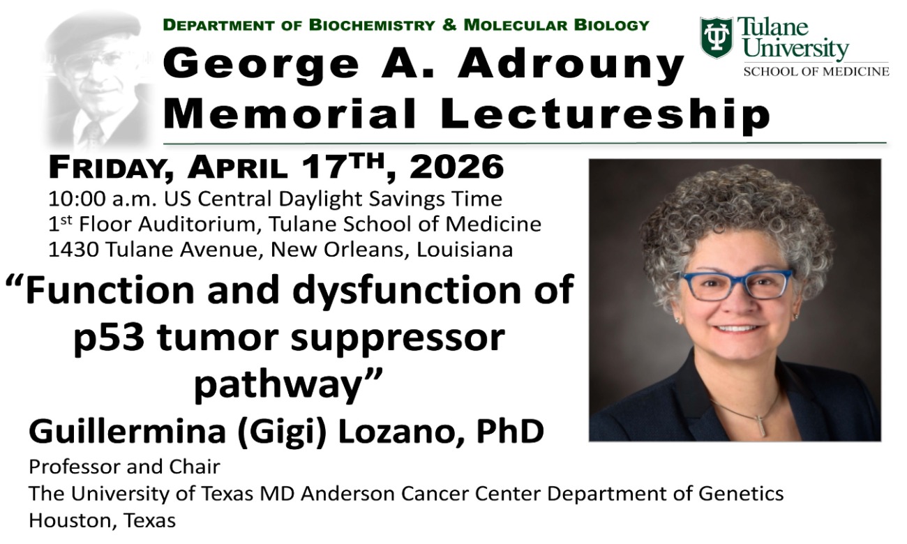 The 24th Annual George A. Adrouny Lecture ~ Guillermina (Gigi) Lozano illustration