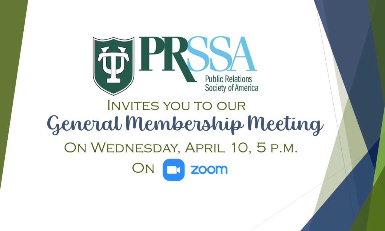 TU PRSSA General Membership Meeting illustration