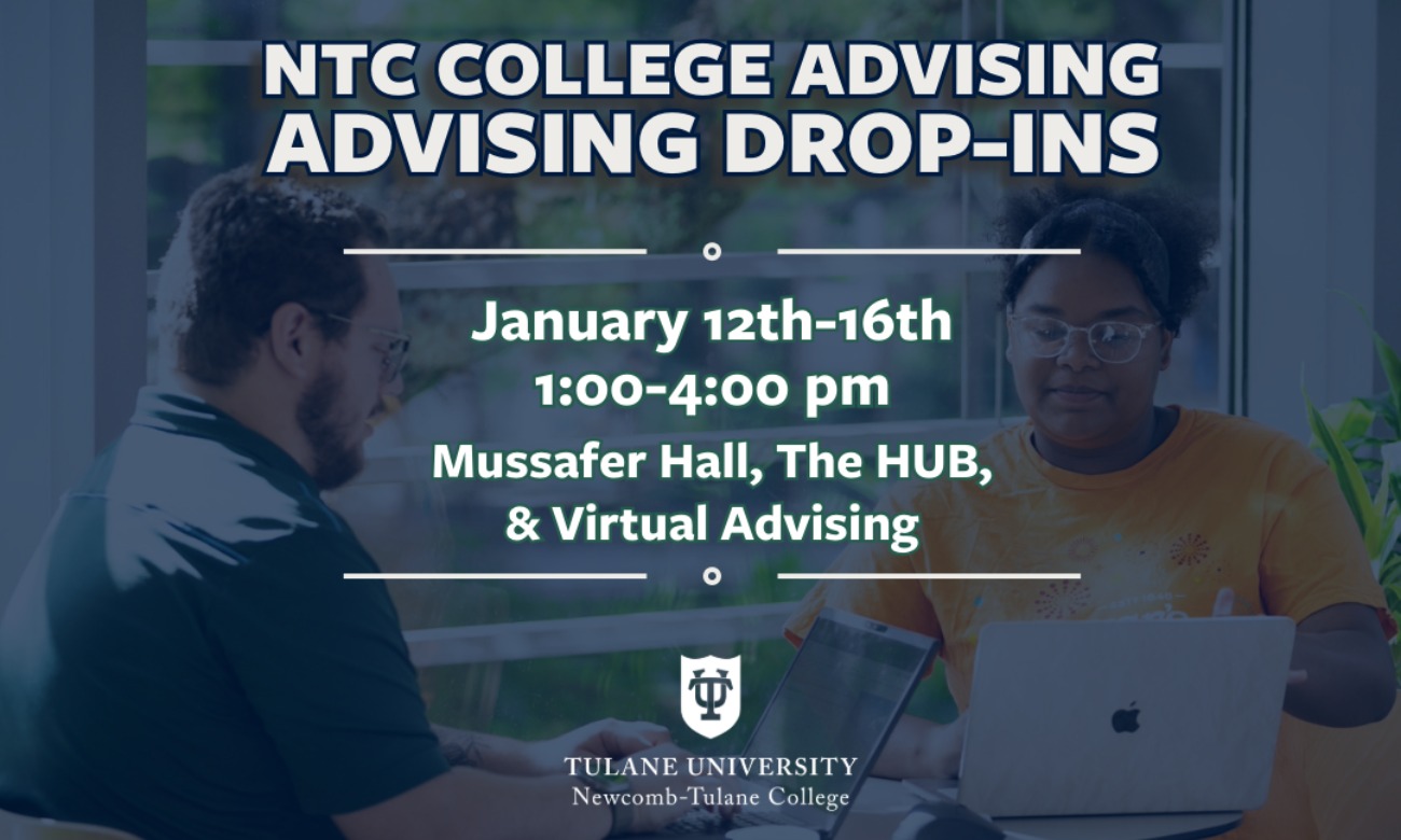 Drop-In Advising with NTC College Advising illustration