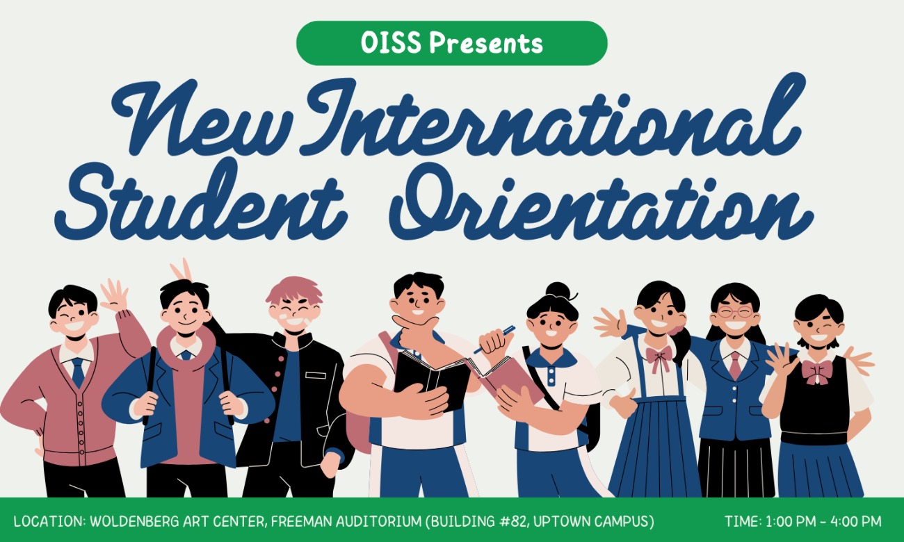 OISS New International Student Orientation  illustration