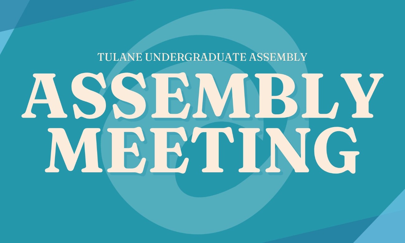 Tulane Undergraduate Assembly Meeting illustration