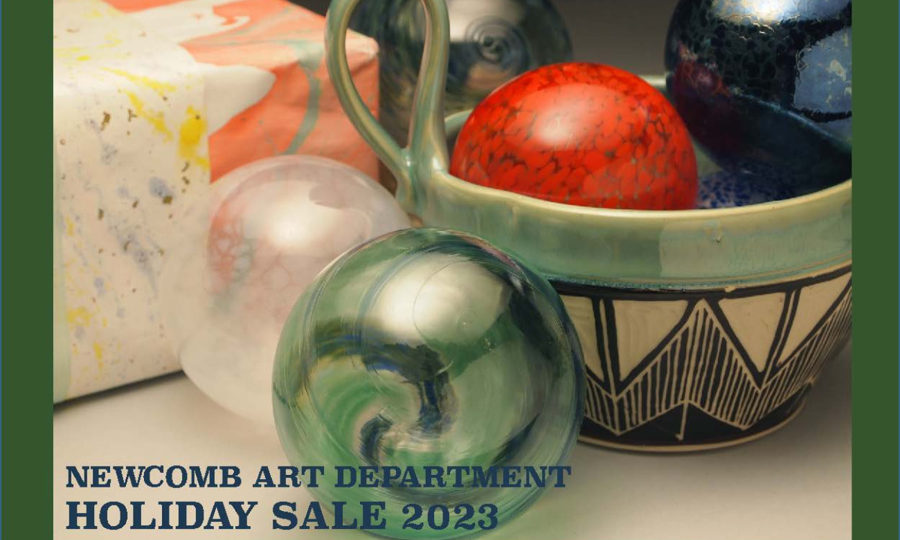 Newcomb Art Department Holiday Sale illustration