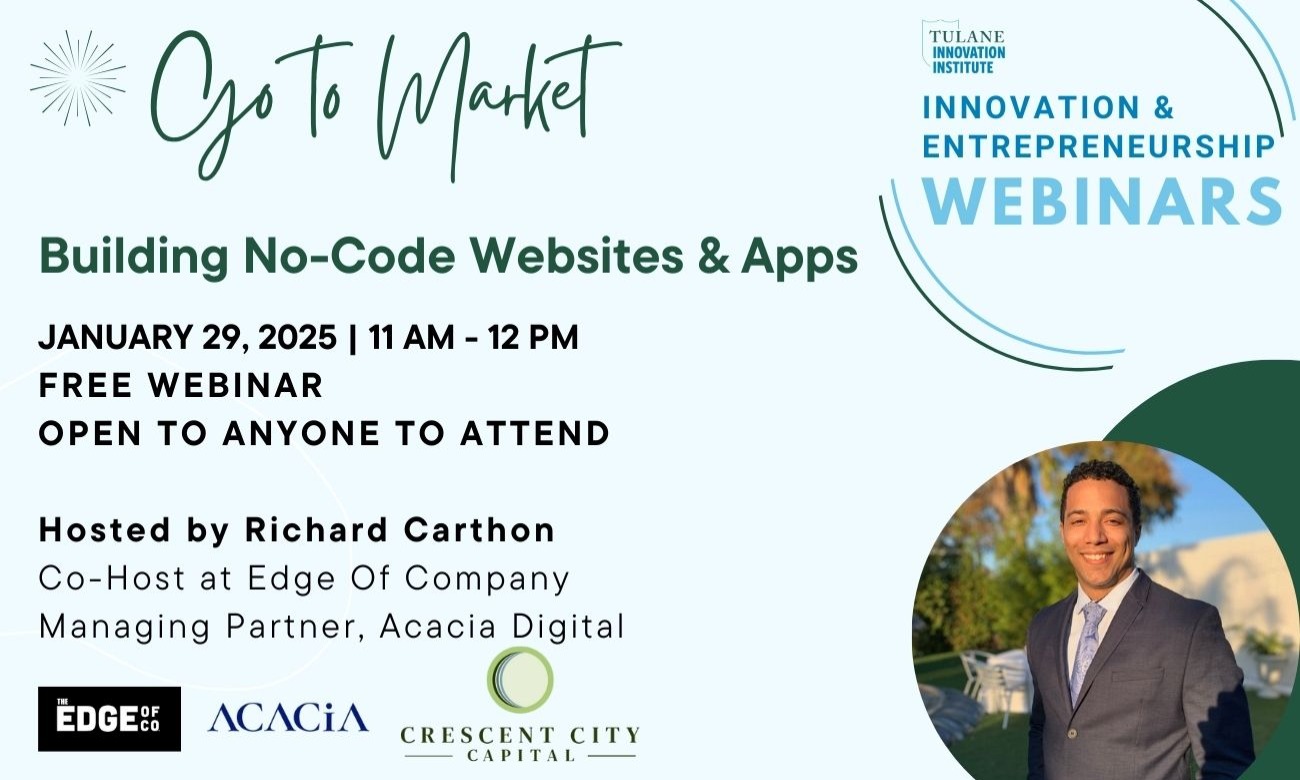 Building No-Code Websites & Apps Webinar illustration
