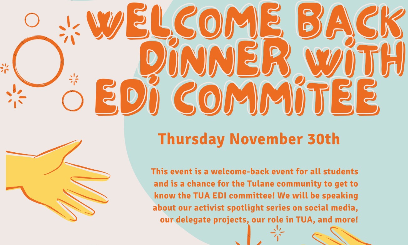 Welcome Back dinner with EDI committee  illustration