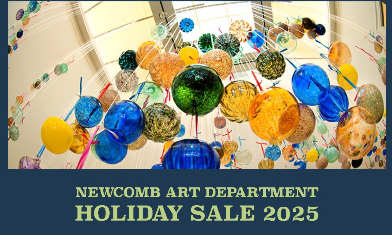 Newcomb Art Department Holiday Sale illustration