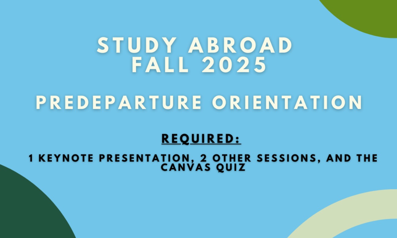 Study Abroad Predeparture Orientation: VISA Info illustration