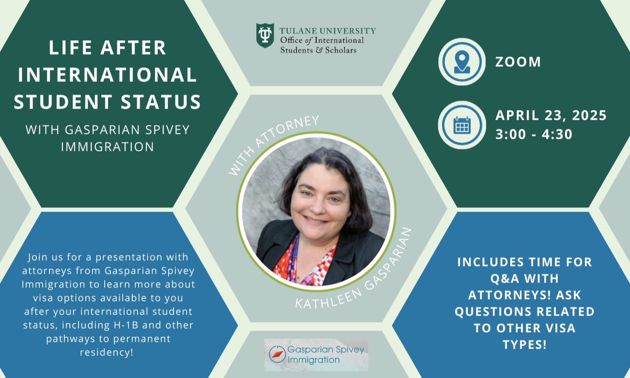 Life After International Student Status with Gasparian Spivey Immigration illustration