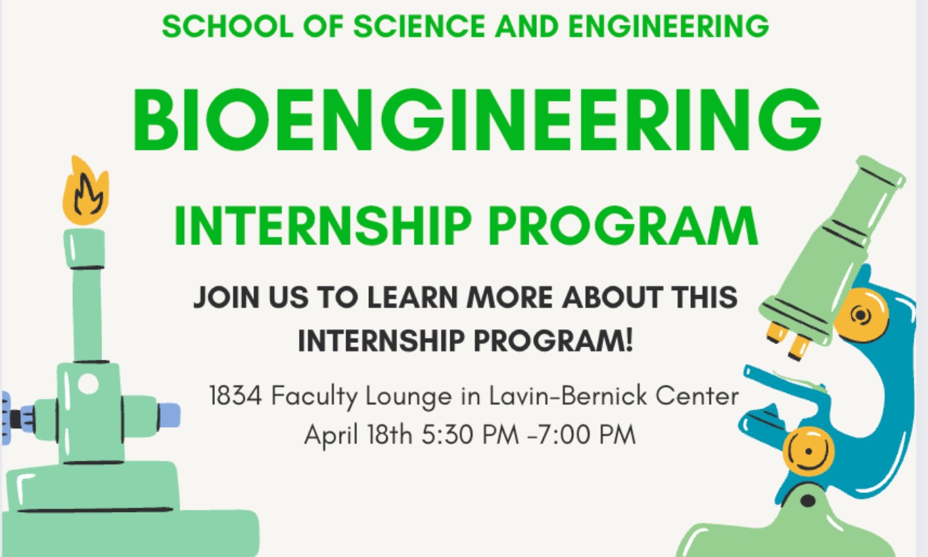 School of Science & Engineering Bioengineering Internship Program Kickoff! illustration
