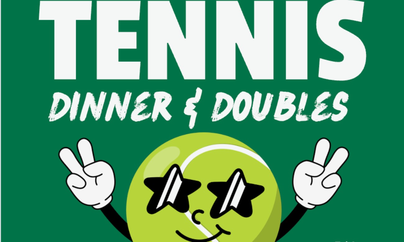 Dinner and Doubles - Tulane Med Tennis Club Event illustration