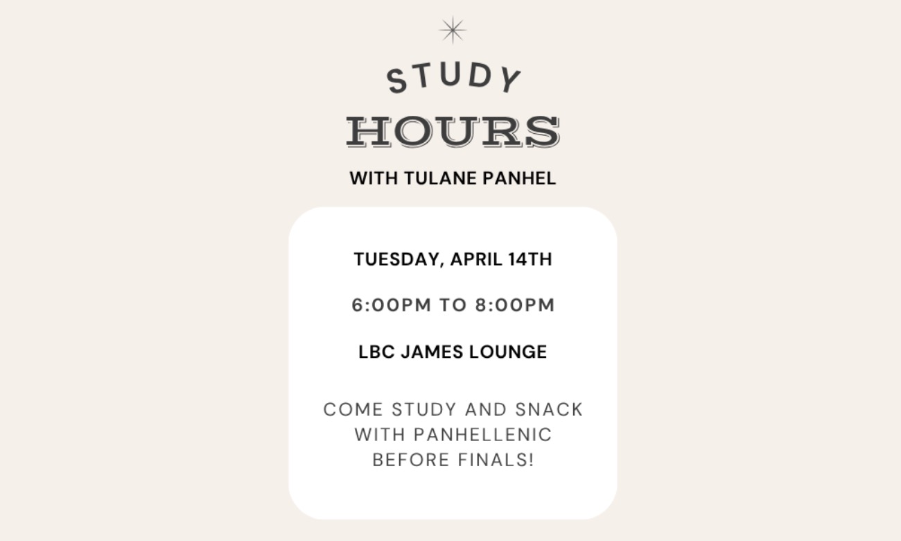 Study & Snack with Panhel illustration