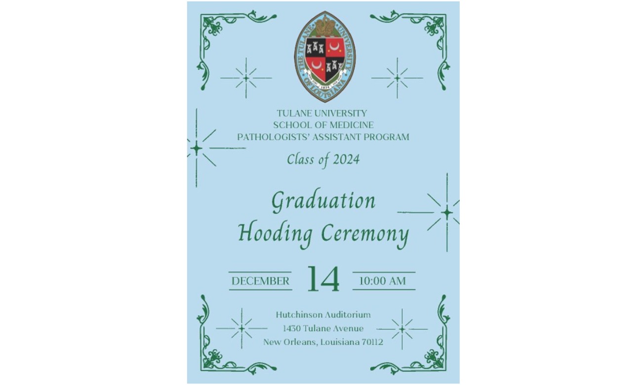 Pathologists' Assistant Graduation and Hooding Ceremony  illustration