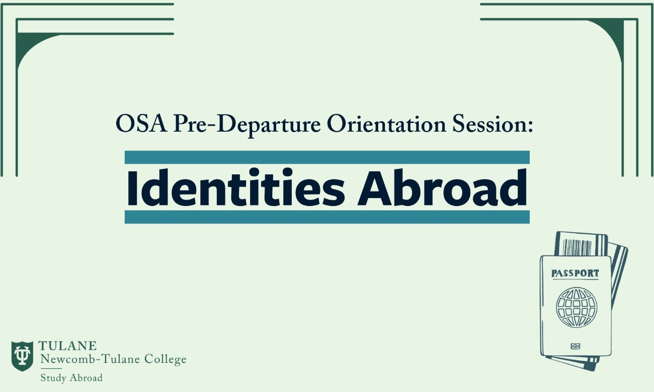 Study Abroad Predeparture Conference: Identity Abroad illustration