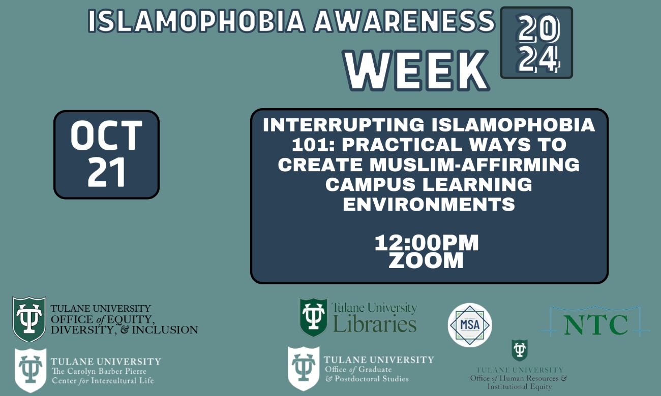 Interrupting Islamophobia 101: Practical Ways to Create Muslim-Affirming Campus Learning Environments illustration