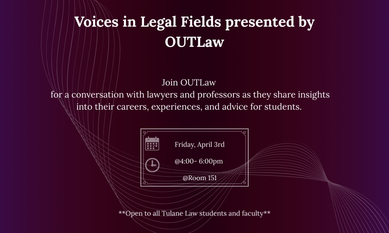 Voices in Legal Fields presented by OUTLaw illustration
