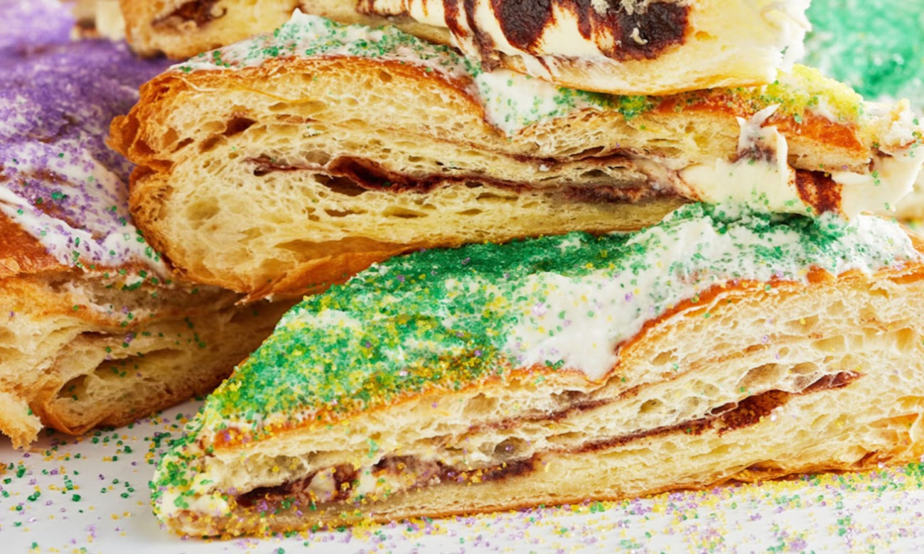 King Cake & Coffee illustration