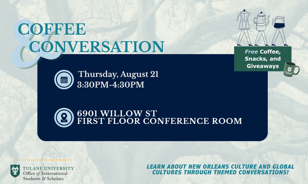 Coffee & Conversation: New Orleans Knowledge illustration