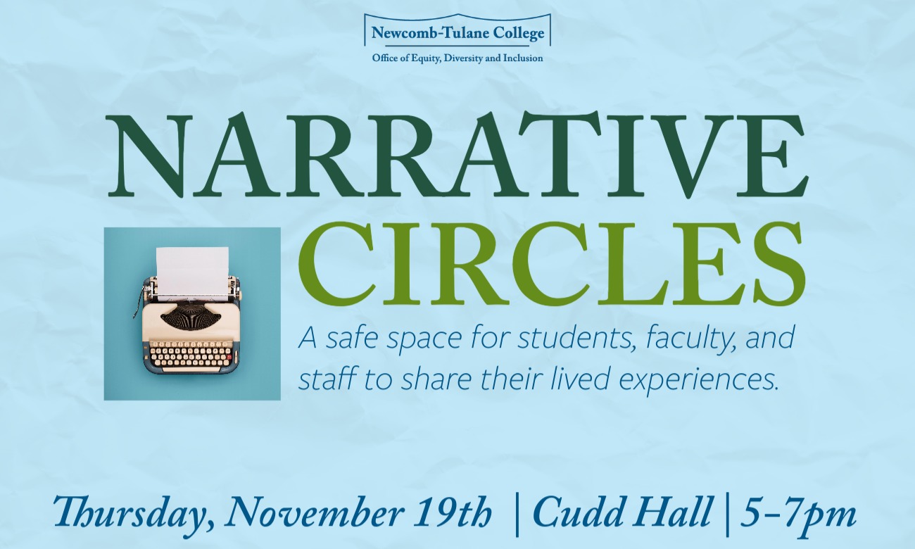 Newcomb-Tulane College Inclusive Narrative Circles  illustration