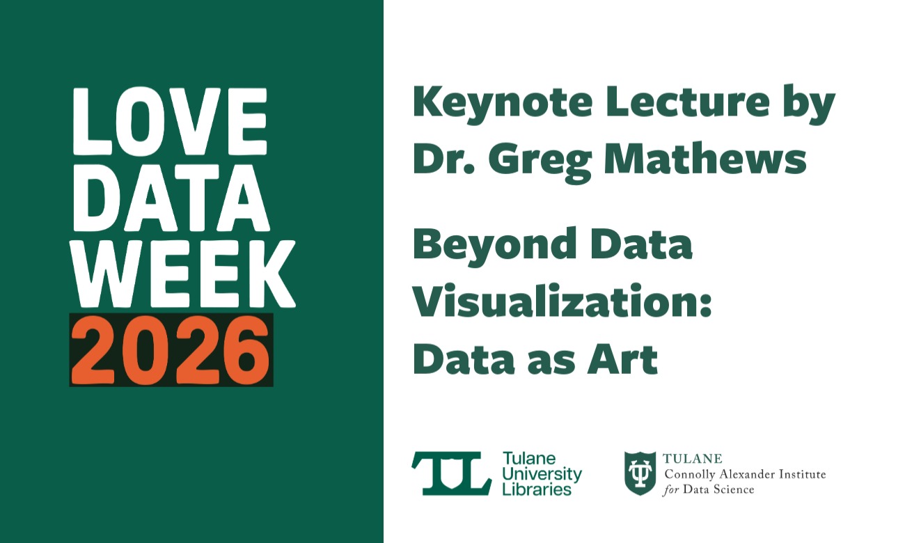 Beyond Data Visualization: Data Art Lecture & Reception illustration