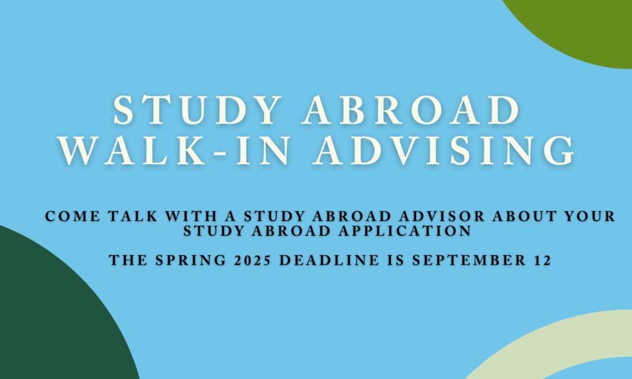 Study Abroad Walk-in Advising illustration