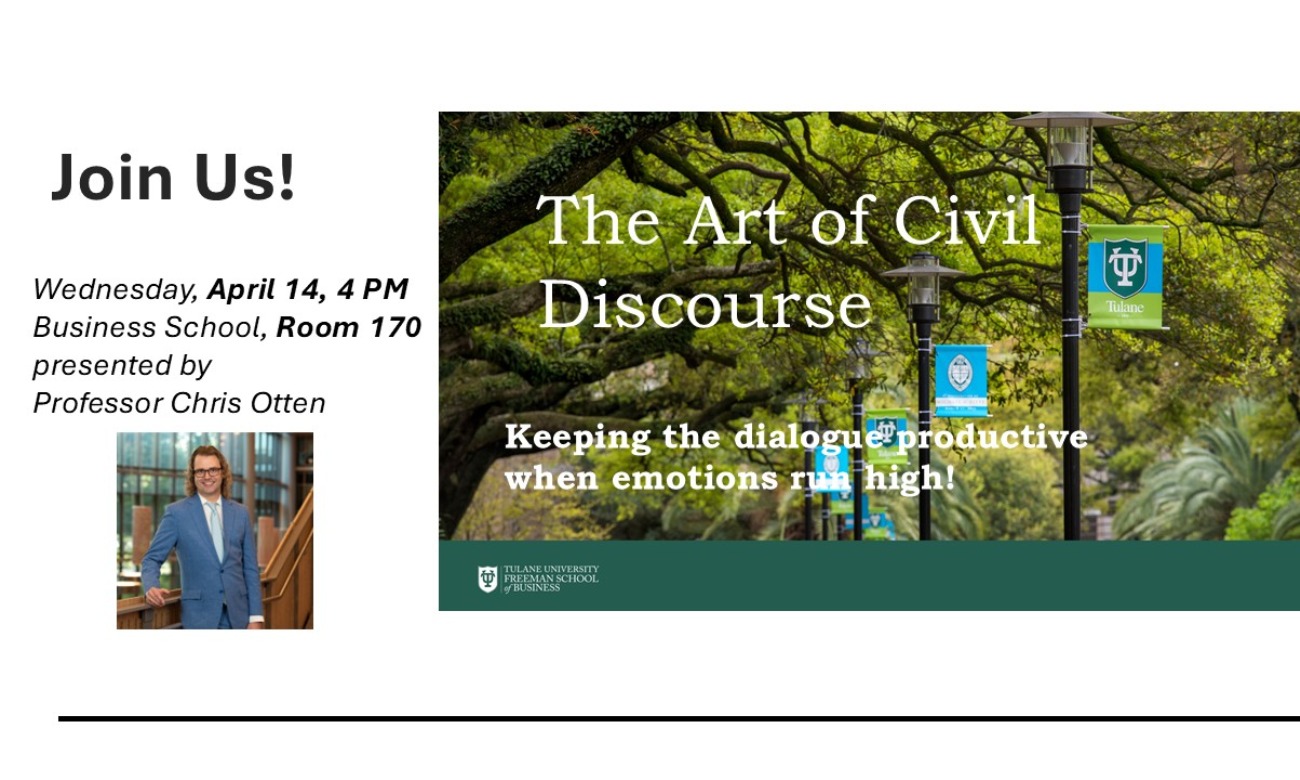 The Art of Civil Discourse with Professor Chris Otten illustration