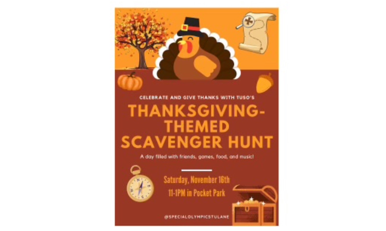 TUSO Thanksgiving Scavenger Hunt illustration