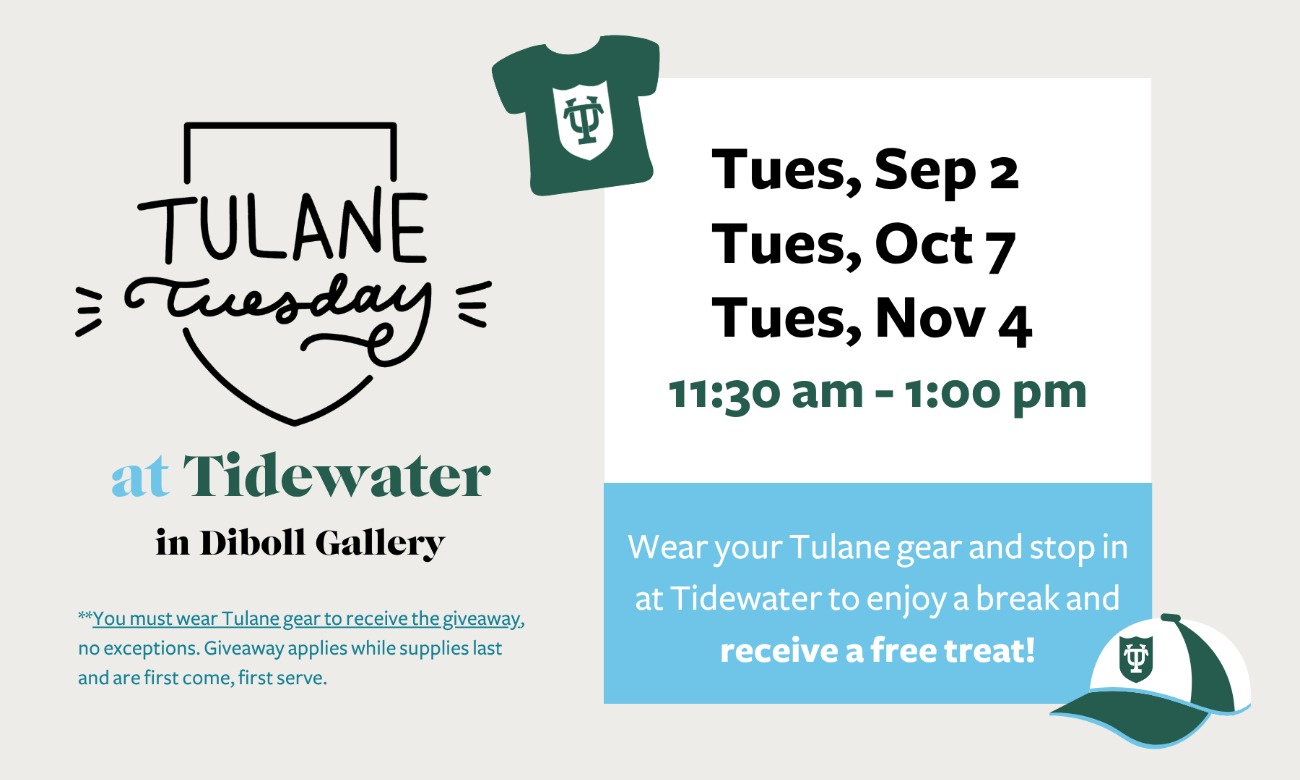 Tulane Tuesday at Tidewater  illustration
