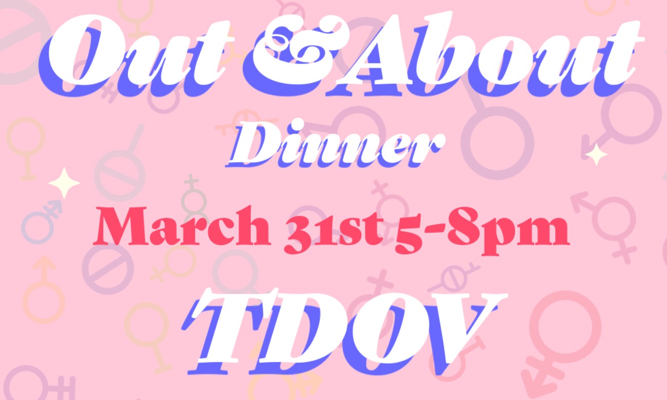 Out and About Dinner - Trans Day of Visibility  illustration