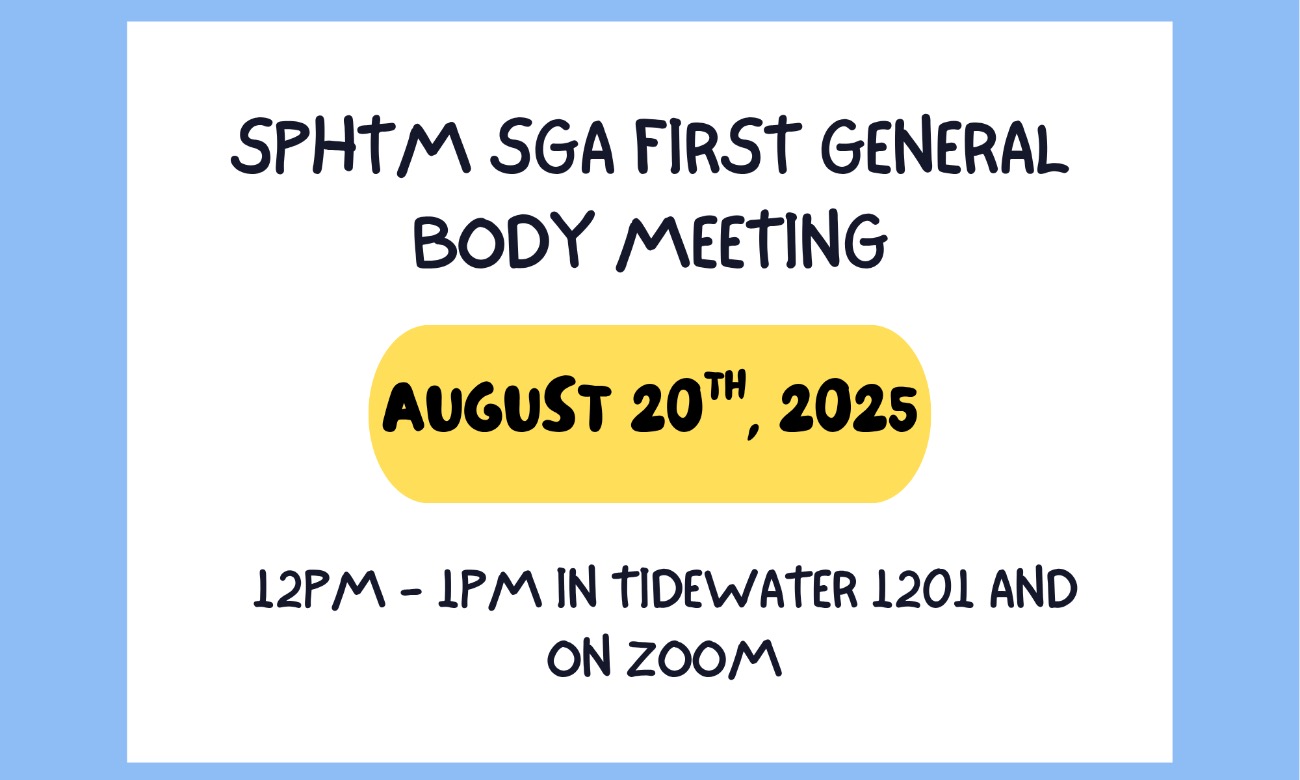 First SPHTM SGA General Body Meeting illustration
