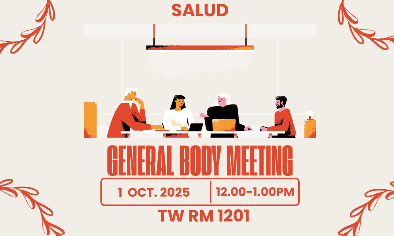 Salud General Body Meeting. illustration