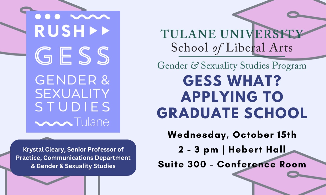 GESS What? Applying to Grad School illustration