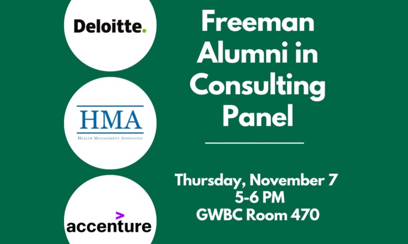 Networking  with Freeman Alumni in Consulting illustration