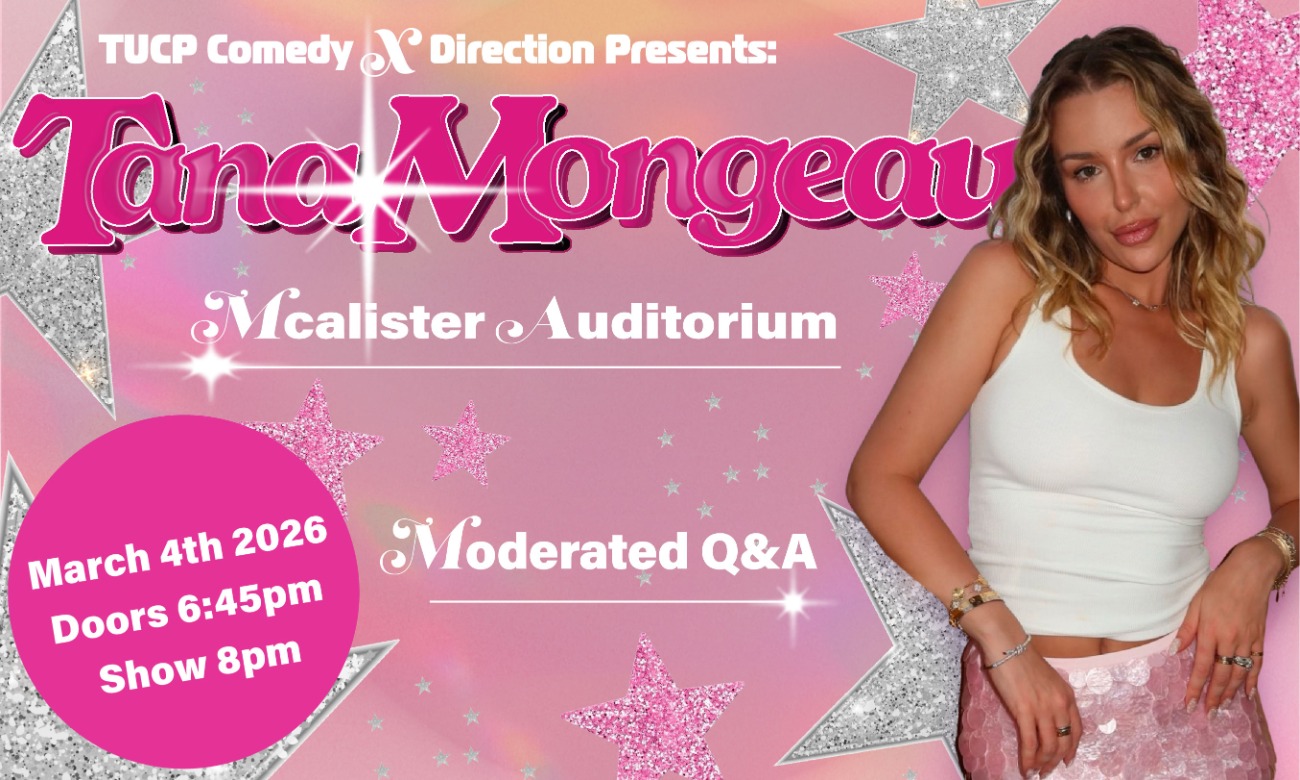 TUCP Direction x Comedy Presents Tana Mongeau illustration