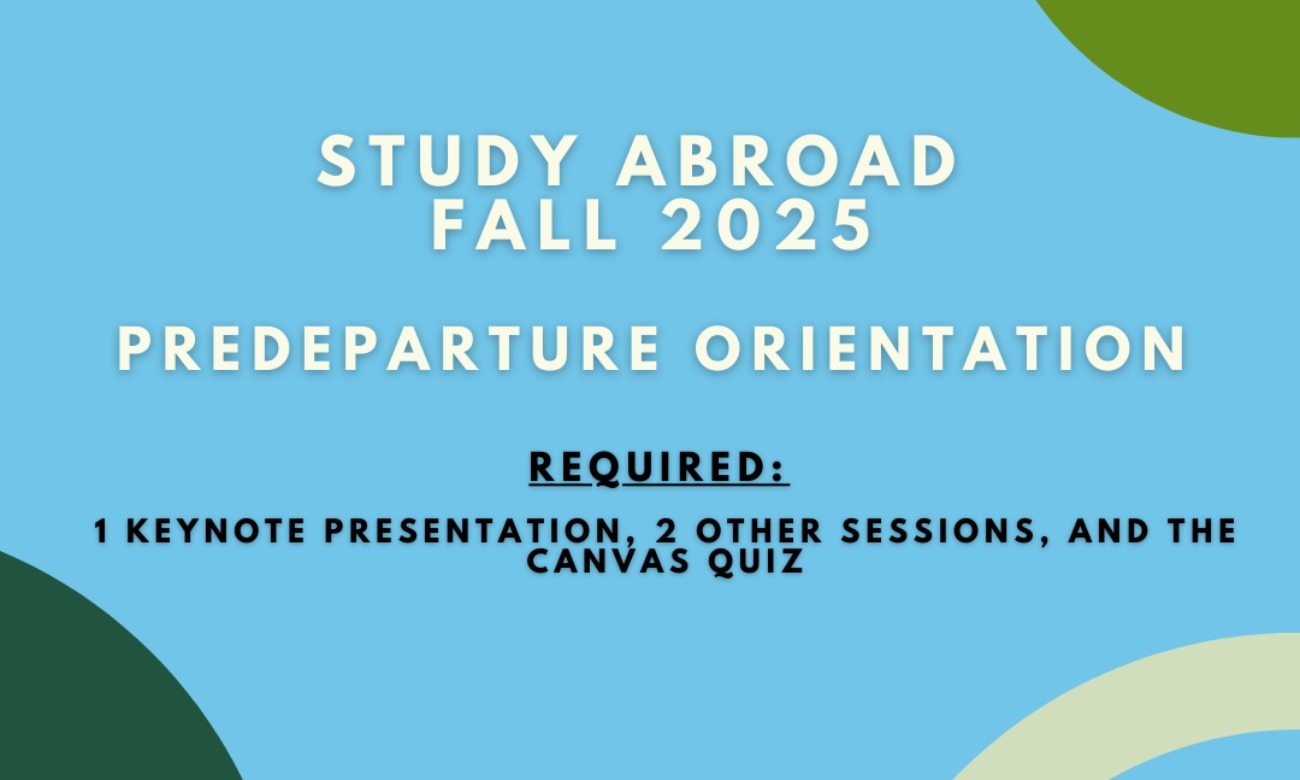 Study Abroad Predeparture Orientation: Keynote Presentation illustration