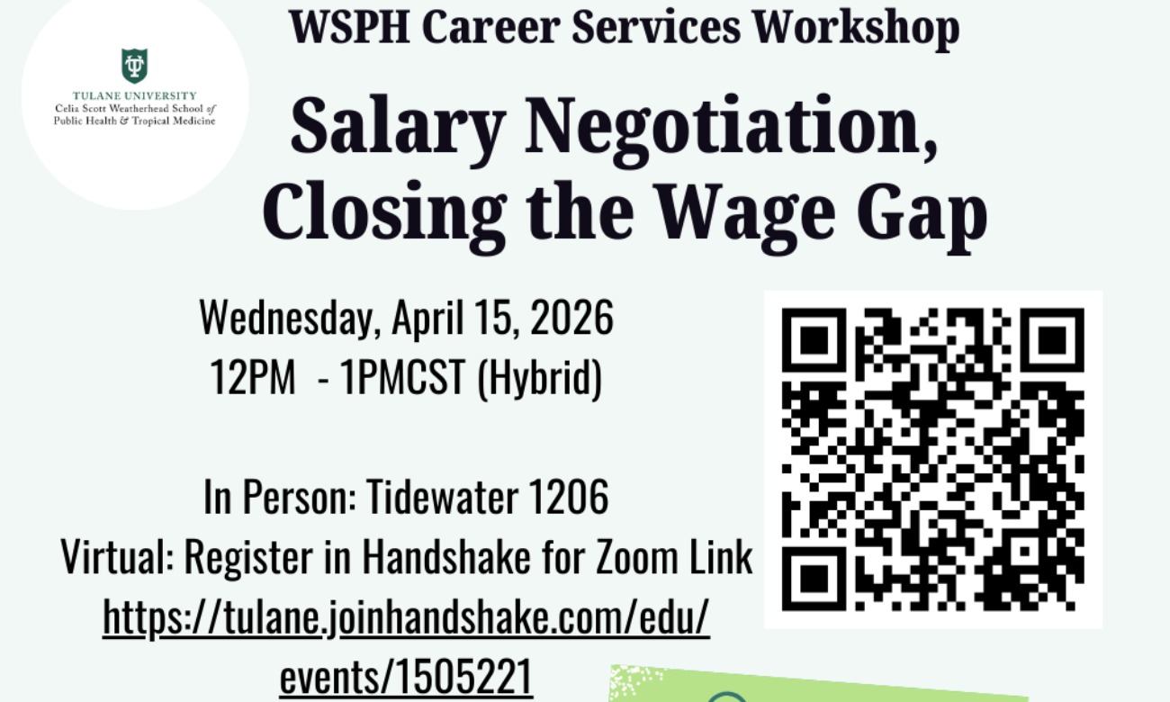WSPH Career Services Workshop - Salary Negotiation illustration